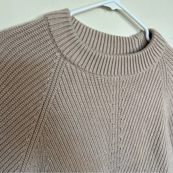 AllSaints Sylvie Oatmeal Jumper Cashmere Wool Blend Sweater Nude Pink Size Large - Picture 5 of 13